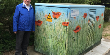 Verschönerungsaktion in Kuddewörde – Künstler verziert Ortsnetzstationen von SH Netz