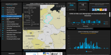 Gemeldete Covid19-Fälle, Stand 23. Mai