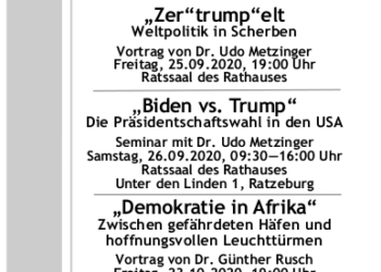 Ratzeburger Volkshochschule setzt auch in Zeiten von Corona weiter auf politische Bildung