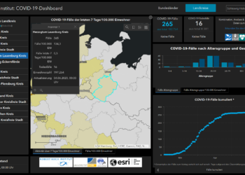 Gemeldete Covid19-Fälle, Stand 4. Juni