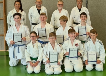 Endlich wieder Judo: Gurtprüfungen bestanden