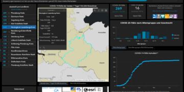 Gemeldete Covid19-Fälle, Stand 6. Juli