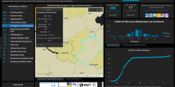 Gemeldete Covid19-Fälle, Stand 3. August