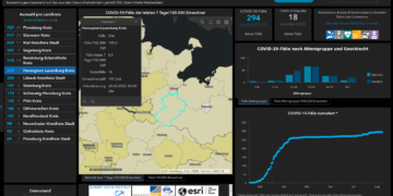 Gemeldete Covid19-Fälle, Stand 24. August