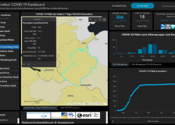 Gemeldete Covid19-Fälle, Stand 31. August