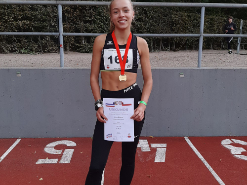 Leichtathletik: Alma Büttner wird Landesmeisterin im 400 Meter Lauf