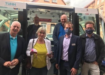 SPD-Kreistagsfraktionen besuchen Testzentrum für automatisiertes Fahren in Lauenburg