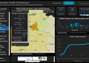 Gemeldete Covid19-Fälle, Stand 12. Oktober