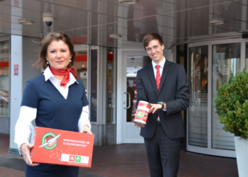 Sammelpunkte für ‚Weihnachten im Schuhkarton‘ wieder in allen Filialen der Kreissparkasse