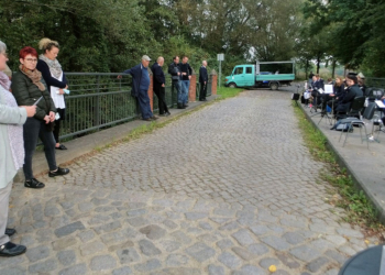 Gedenkstunde auf der Brücke Rosenhagen/Dutzow