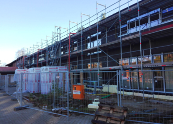 Sanierung des Altbautraktes der Gemeinschaftsschule Lauenburgische Seen nimmt Formen an