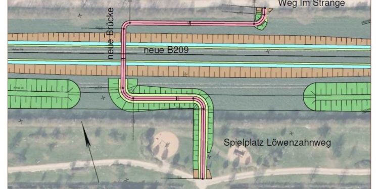 B 209: Neubau der Rad- und Fußwegbrücke startet