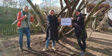 Das Montessori Kinderhaus am Röpersberg spendet für das ‚Gleis 21‘