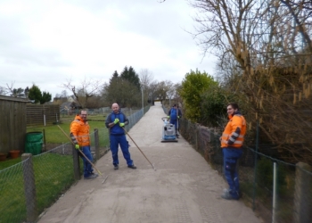 Kleingartenwege auf dem St. Georgsberg umfangreich erneuert