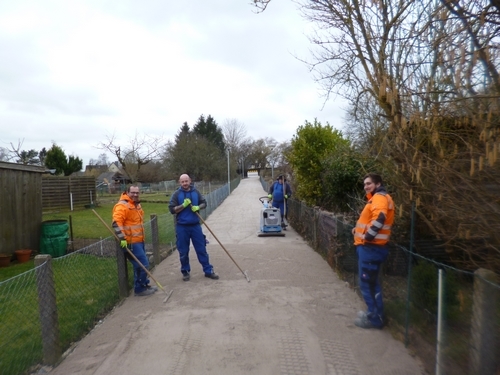 Kleingartenwege auf dem St. Georgsberg umfangreich erneuert