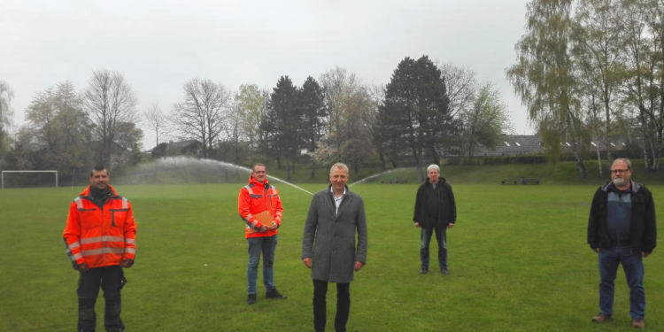 Brunnenanlage auf dem Riemannsportplatz instand gesetzt
