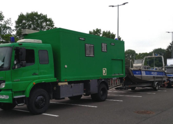 Hochwasser in Nordrhein-Westfalen und Rheinland-Pfalz: Technische Einsatzhundertschaft der Bundespolizeiabteilung Ratzeburg verlegt