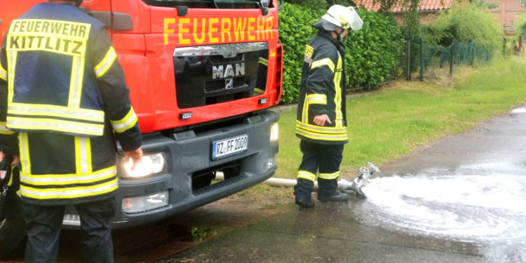 Keller in Kittlitz bei Starkregen voll gelaufen