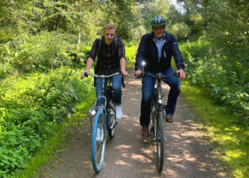 Grüne Direktkandidaten radeln am Grünen Band