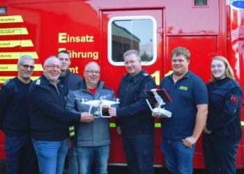 Feuerwehr Berkenthin erhält Drohne als Spende