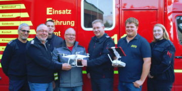 Feuerwehr Berkenthin erhält Drohne als Spende