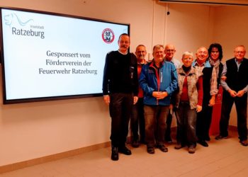 Ein Whiteboard für die Feuerwehr Ratzeburg