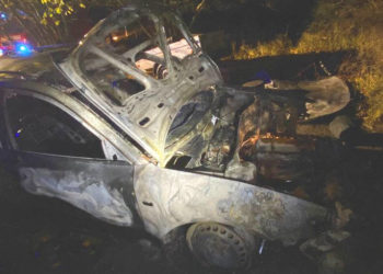 Auto brannte nachts in Goldensee