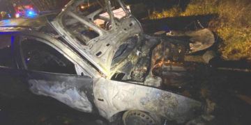 Auto brannte nachts in Goldensee