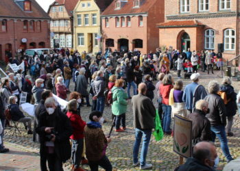 ‚Wir sind nicht still‘ – bunter Protest in Mölln