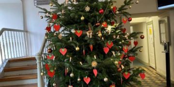 Herzenswünsche am Weihnachtsbaum