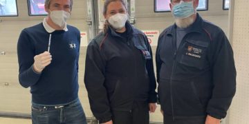 Booster-Impfen bei der Freiwilligen Feuerwehr, Aumühle