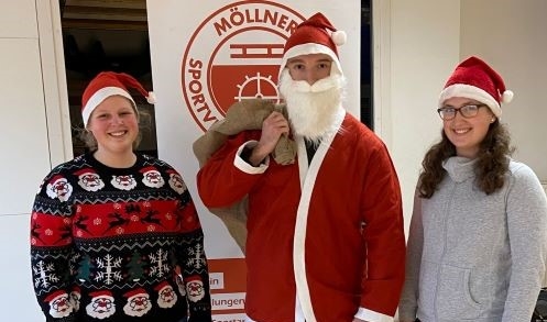 Der Nikolaus besucht die Möllner Sportvereinigung