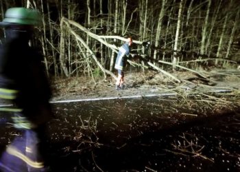 Sturm „Nadja“ beschäftigte auch die Freiwillige Feuerwehr Kittlitz