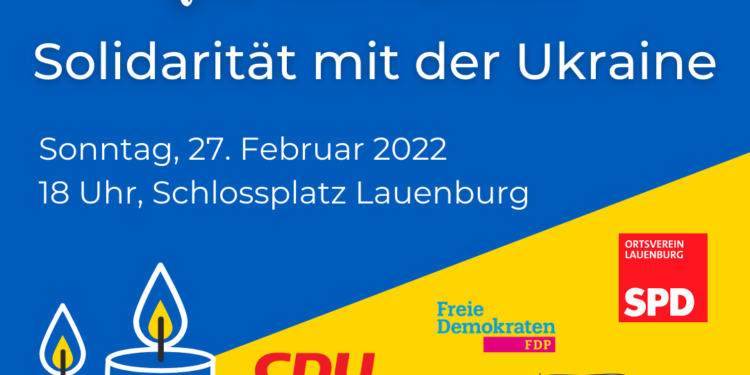 Mahnwache für den Frieden – Solidarität mit der Ukraine