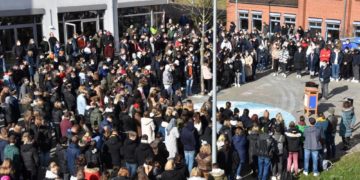 Schweigeminute am BBZ Mölln