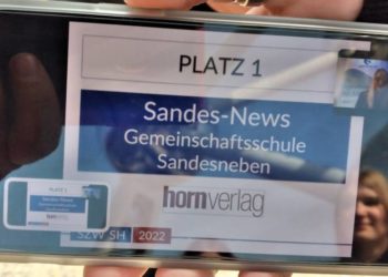 „Sandes-News“ auf dem Siegertreppchen
