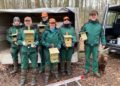 Neue Nisthilfen für Fledermäuse, Meisen, Amseln und Haselmäuse in den Kreisforsten