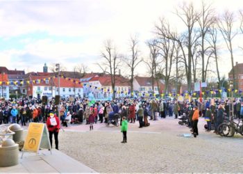 Solidarität und Sorge: Kundgebung in Ratzeburg für Frieden in der Ukraine 