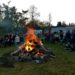 Osterfeuer in Kittlitz