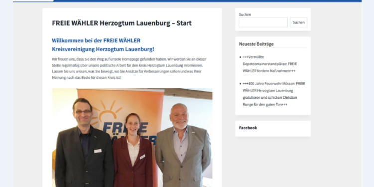 Neuer Internetauftritt am Start – FREIE WÄHLER Herzogtum Lauenburg jetzt online