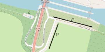 Sperrung der Wehrbrücke bei Geesthacht