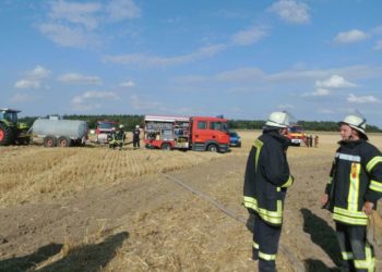 Großalarm für 8 Feuerwehren