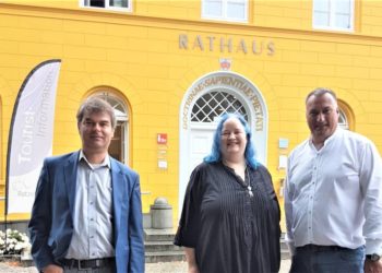 Antrittsbesuch der Grünen Landtagsabgeordneten bei Ratzeburgs Bürgermeister