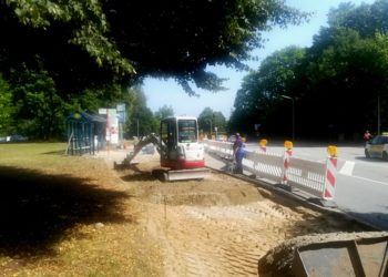 Geh- und Radwegsanierung in der Bahnhofsallee wird fertiggestellt