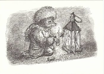 Weihnachtskarte mit Motiv von A. Paul Weber