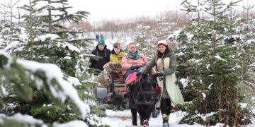 Kreativ gelebte Inklusion beim Mustiner Tannenbaumverkauf