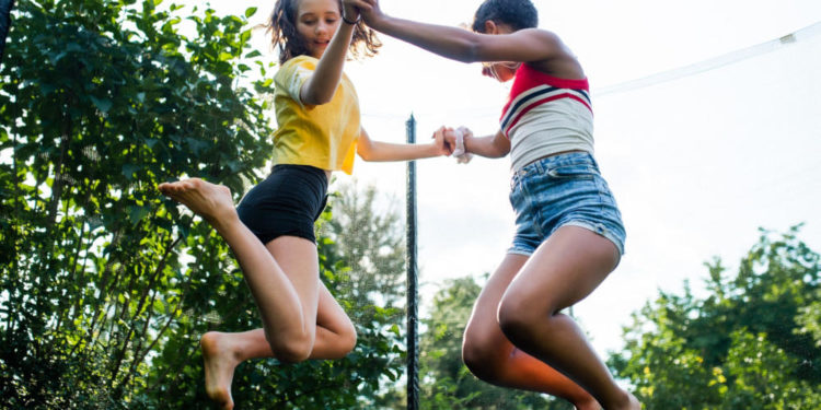 Gefahrenquelle Kindertrampolin