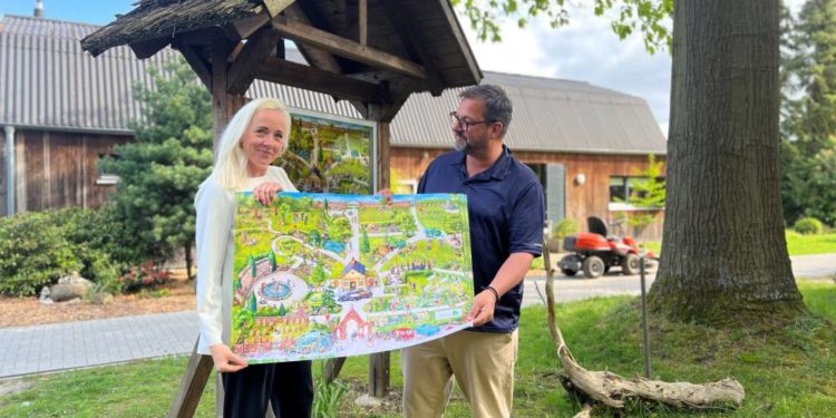 Wimmelbild – ein Tag auf dem Friedhof