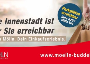 Baustelle in Möllns Hauptstraße