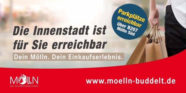 Baustelle in Möllns Hauptstraße